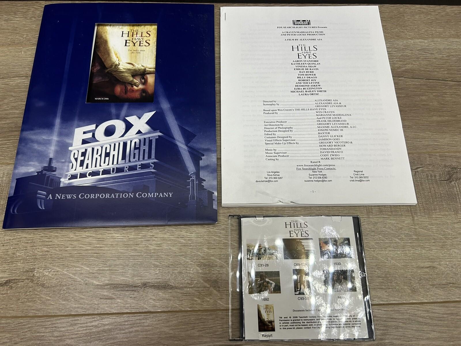 The Hills Have Eyes Folder & Booklet Fox Searchlight Movie Press Kit