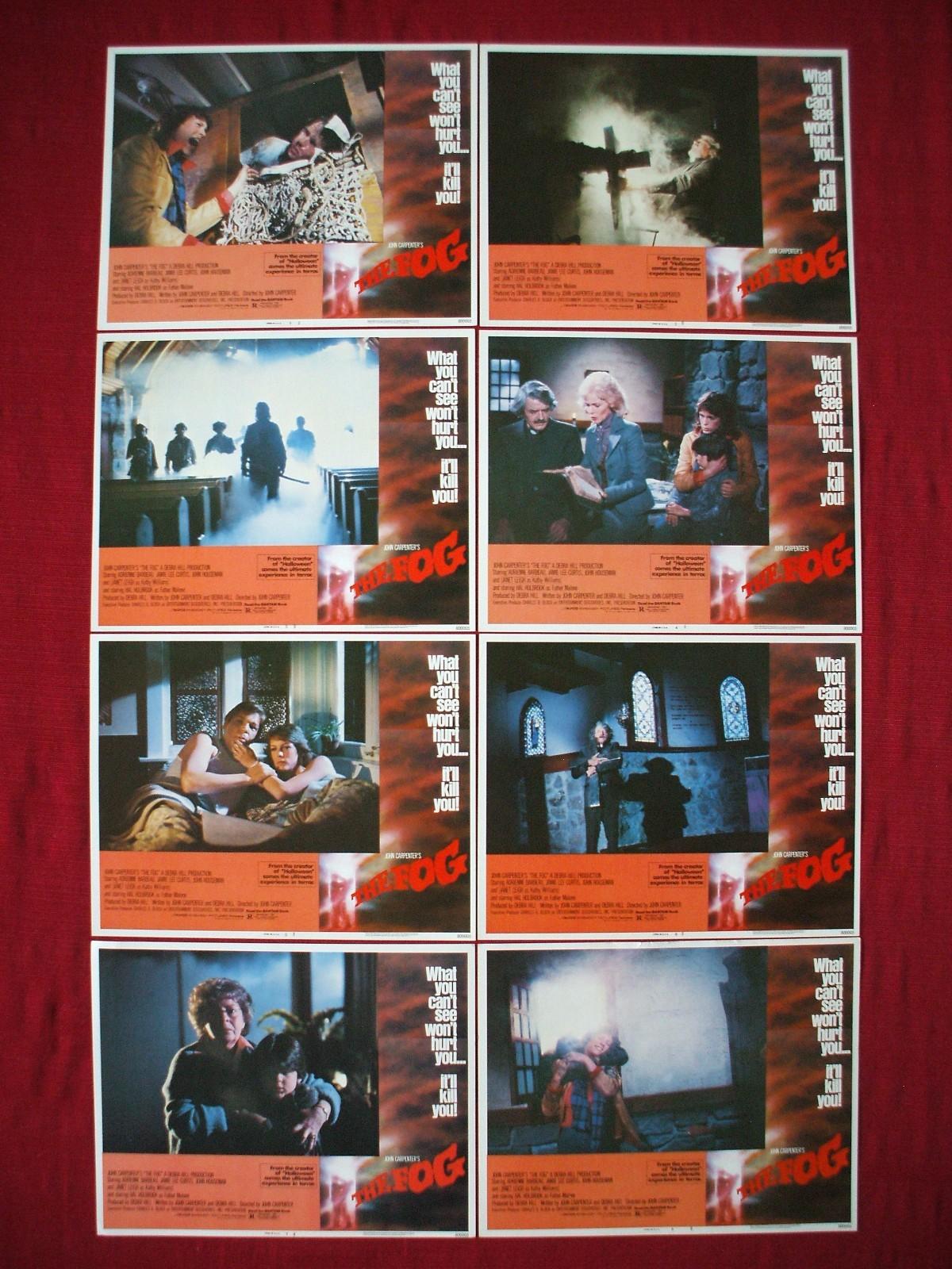 THE FOG * 1980 ORIGINAL MOVIE POSTER LOBBY CARDS COMPLETE SET KAB 1340 HALLOWEEN