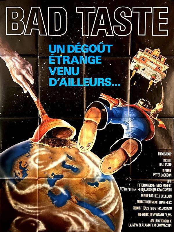 BAD TASTE Peter Jackson 1987 FRENCH POSTER 47x63