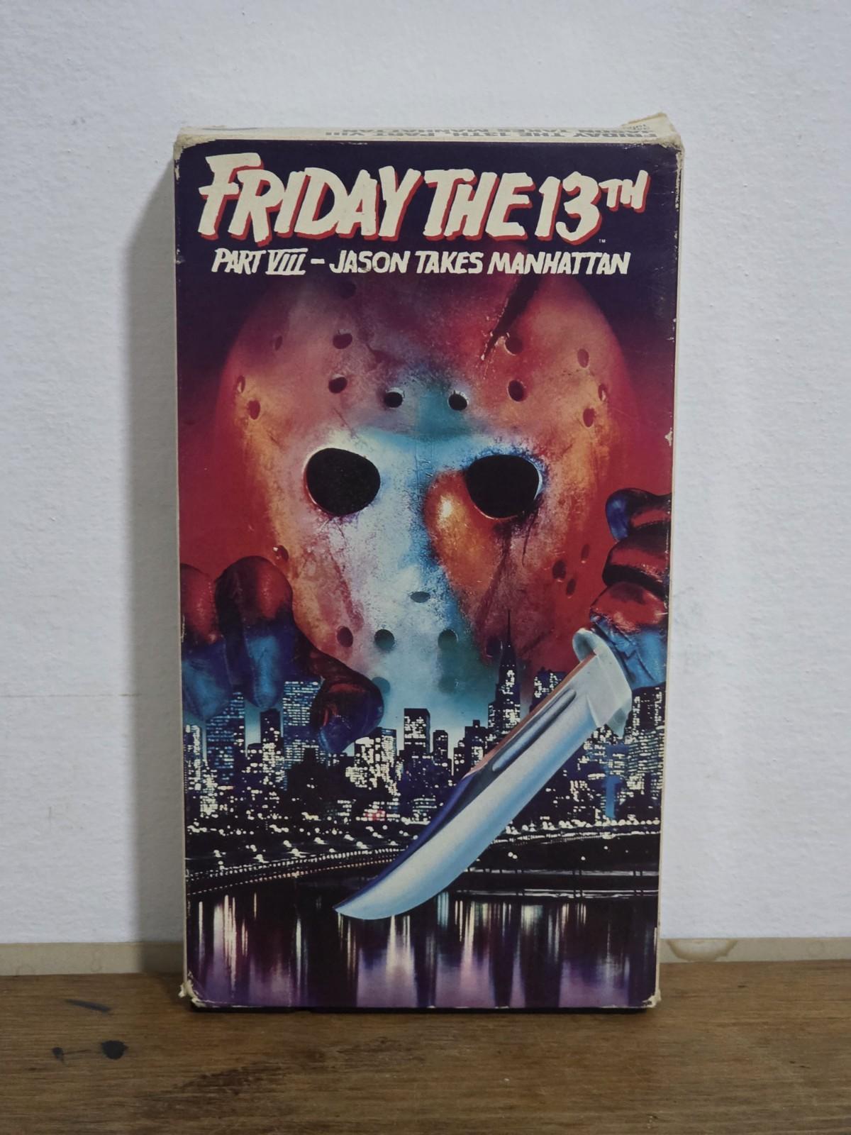 Paramount Friday the 13th Part VIII Jason Takes Manhattan VHS 1989 R Hi-Fi CC