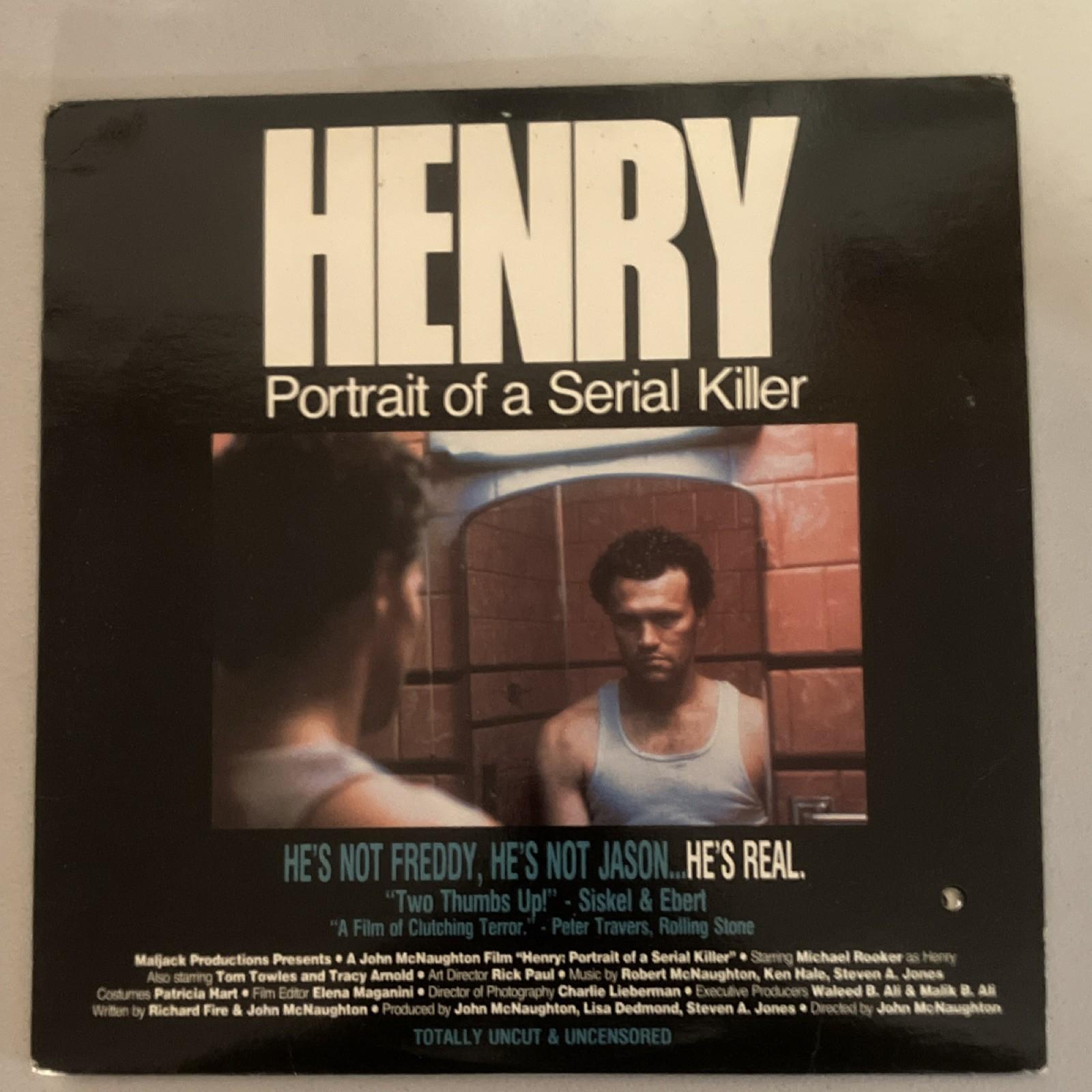 Henry: Portrait of a Serial Killer LaserDisc Uncut Horror John McNaughton Micha…