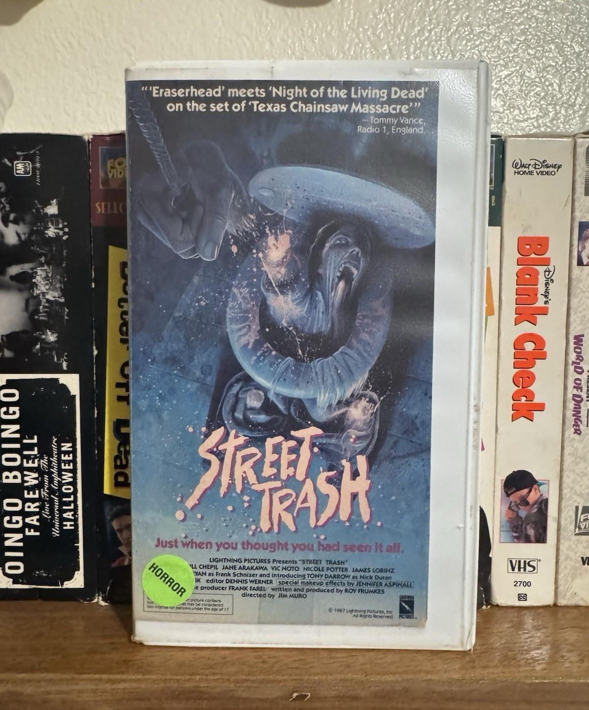 Street Trash VHS Original Rental Copy Horror Comedy/Gore 1987 NR Jim Muro