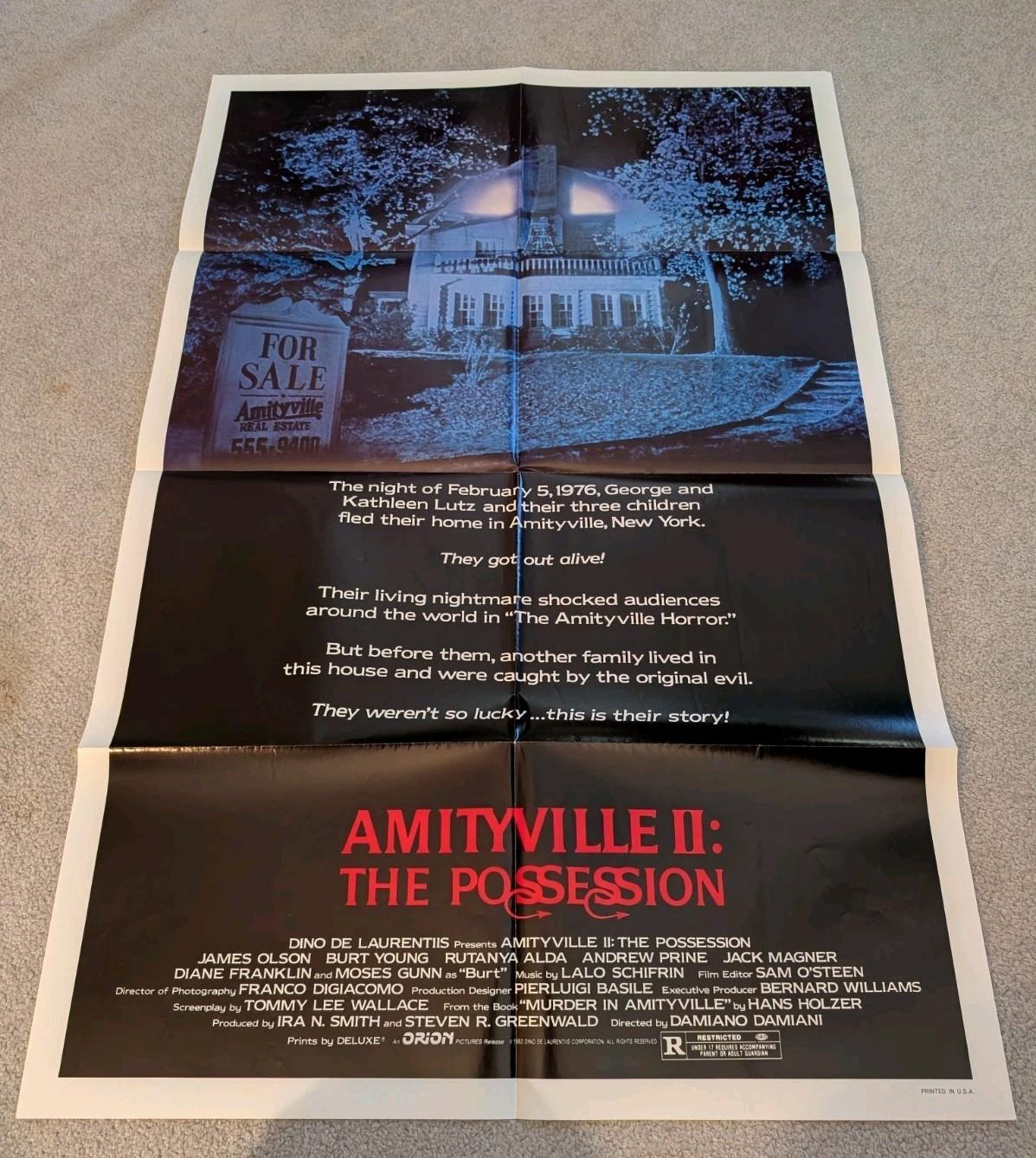 1982 Amityville II The Possession Original One Sheet Poster