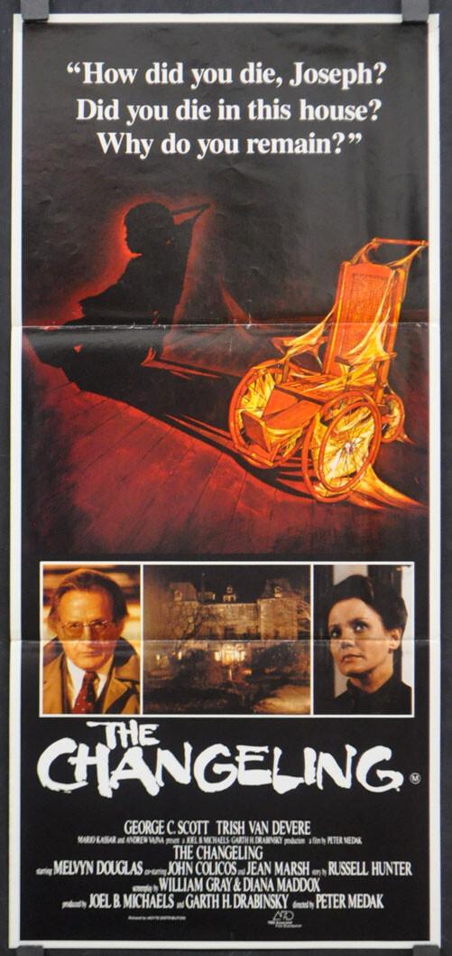CHANGELING 1980 ORIGINAL 14X30 AUSTRLIAN DAYBILL MOVIE POSTER GEORGE C. SCOTT 