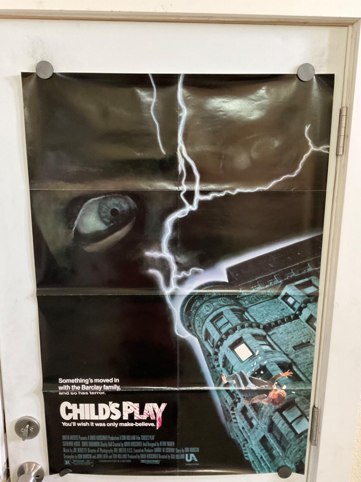 40x27 Child's Play Original Movie Poster 1 Sheet Single Sided 1988 Holland EX+++