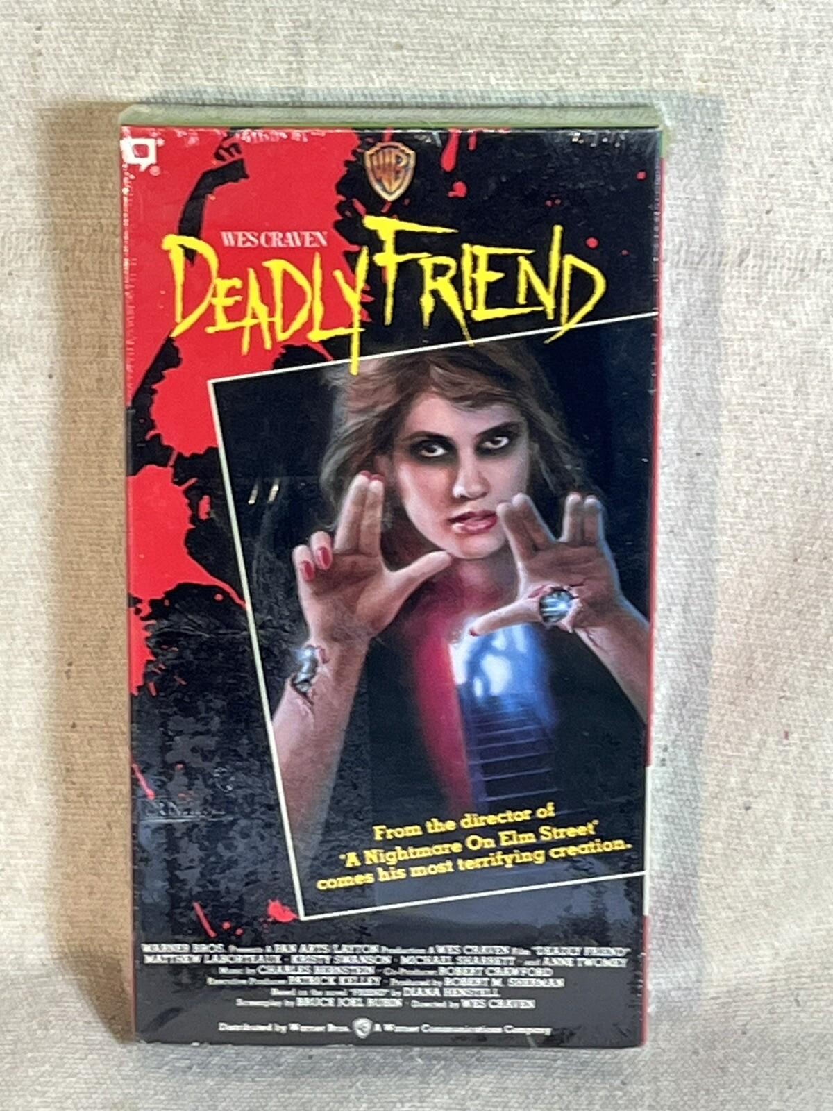 Wes Cravens Deadly Friend 1986 VHS Sealed Warner Bros Horror Movie V6288