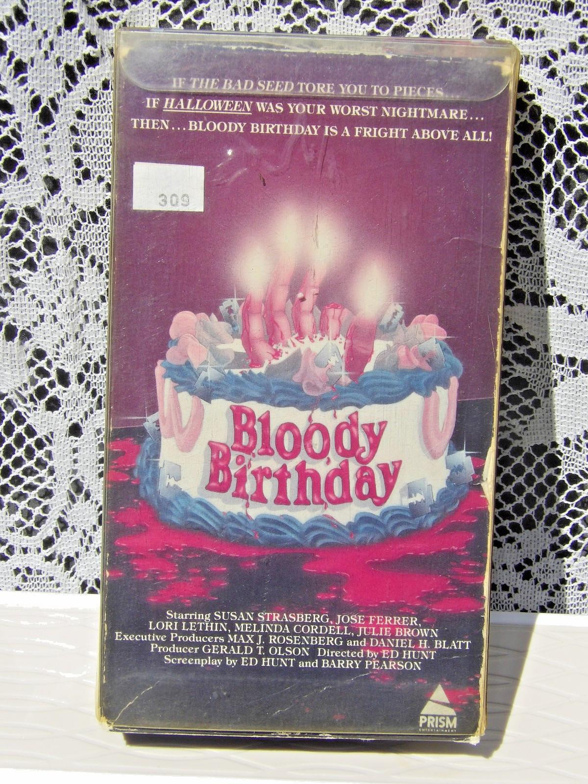 Bloody Birthday VHS Horror Prism Video 80'S Rare Cult Gore Slasher Movie TESTED