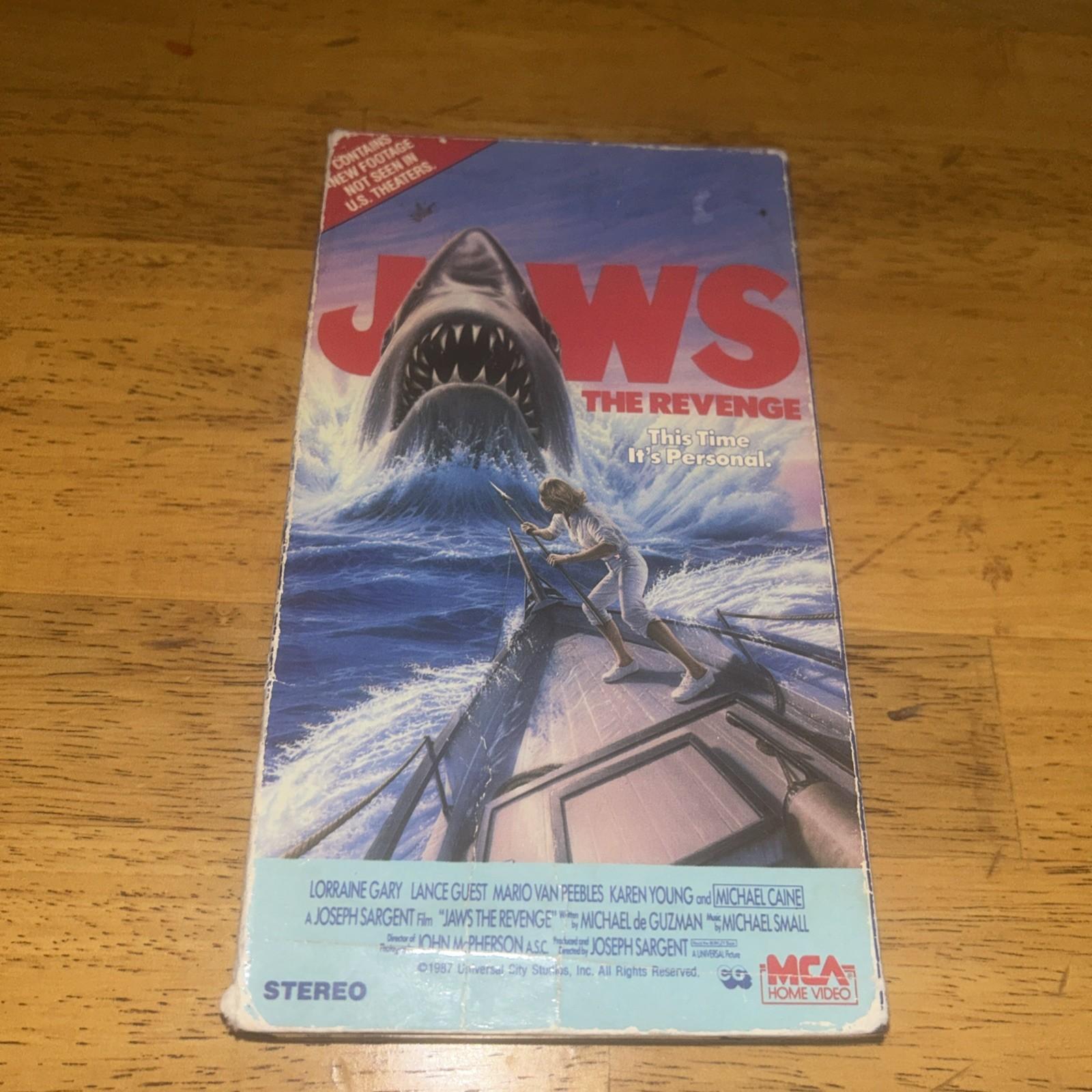 Jaws The Revenge VHS Video Tape 1987 MCA Classic Vintage Horror Rare