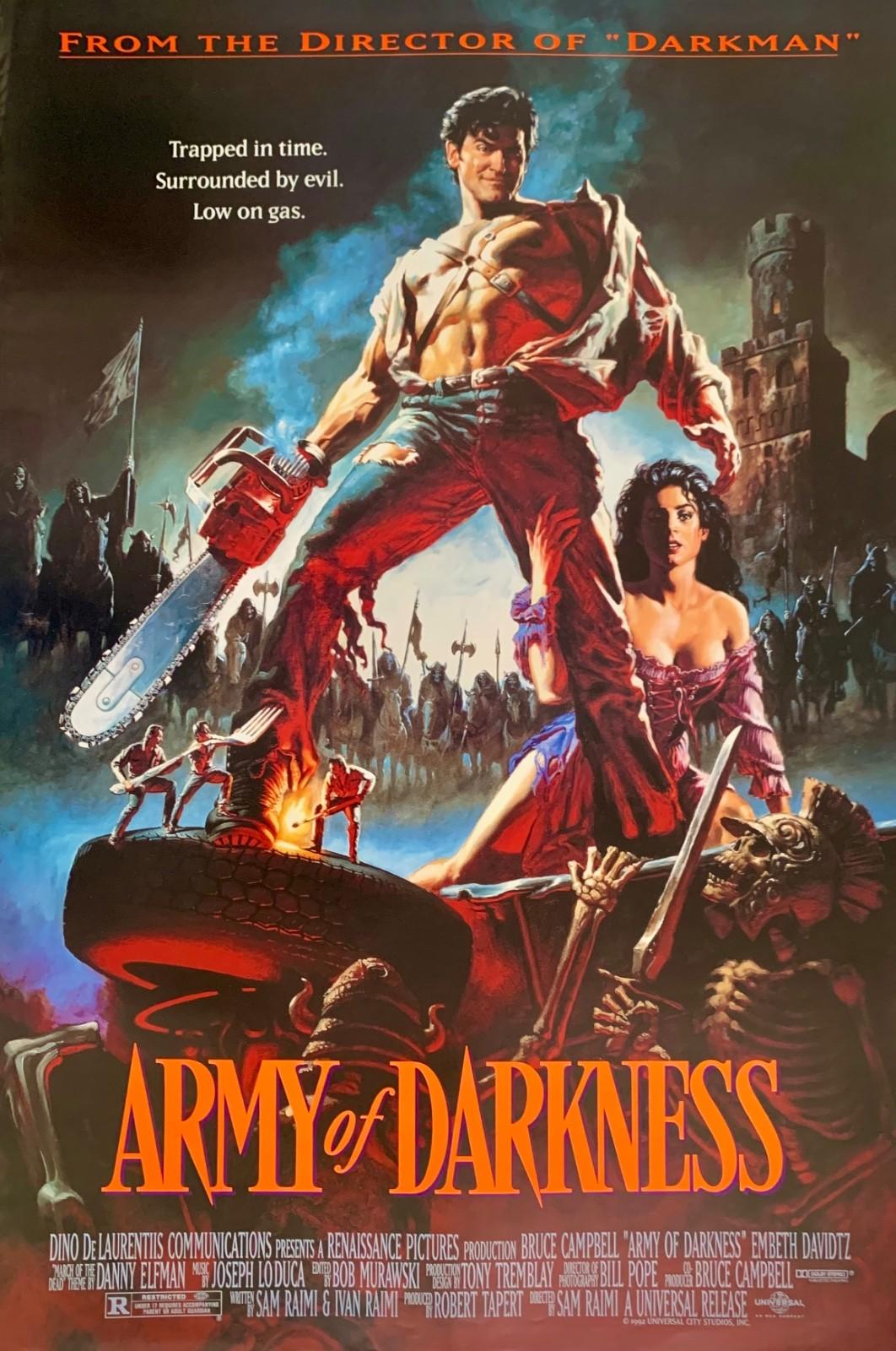 ARMY OF DARKNESS Original 1992 poster ROLLED Bruce Campbell