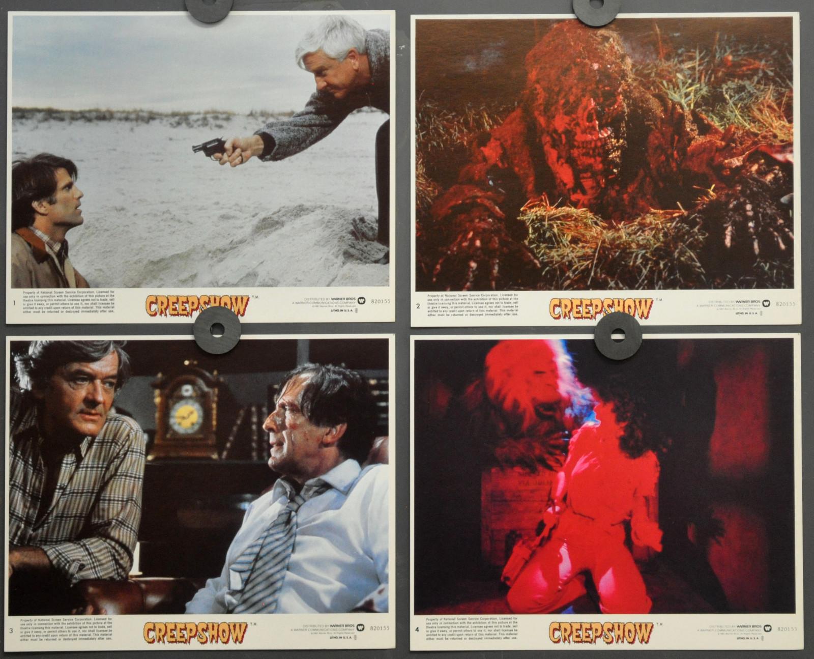 Creepshow 1982 ORIGINAL 8X10 LOBBY CARD SET HAL HOLBROOK LESLIE NIELSEN
