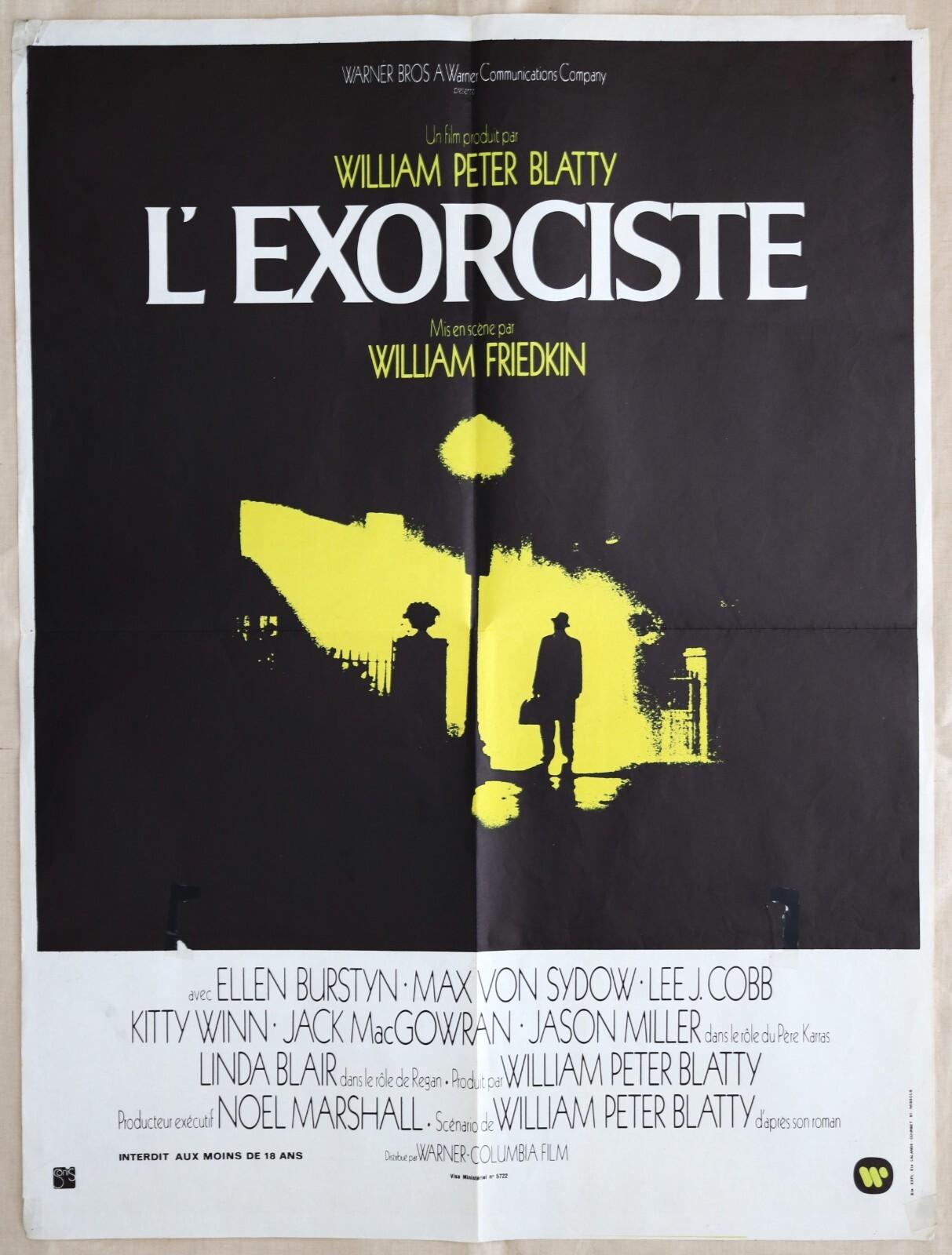 THE EXORCIST - L'EXORCISTE 1973 Vintage French Original Movie Poster 60x80cm