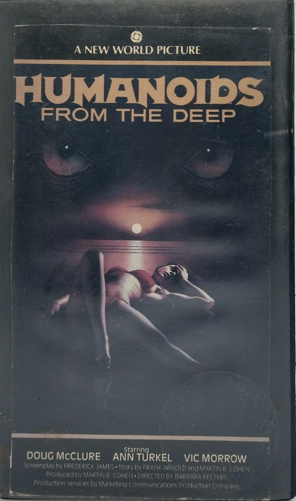 HUMANOIDS FROM THE DEEP rare VHS tape