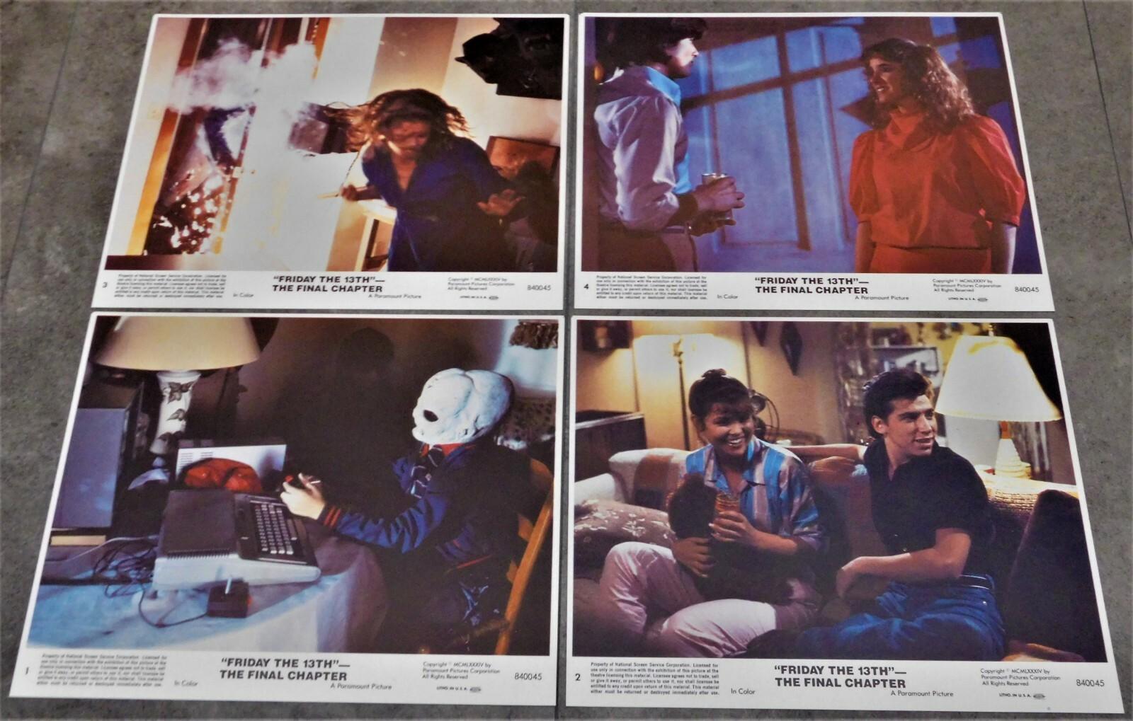 Friday the 13th: The Final Chapter *8 Original Lobby Cards 8x10 *1984