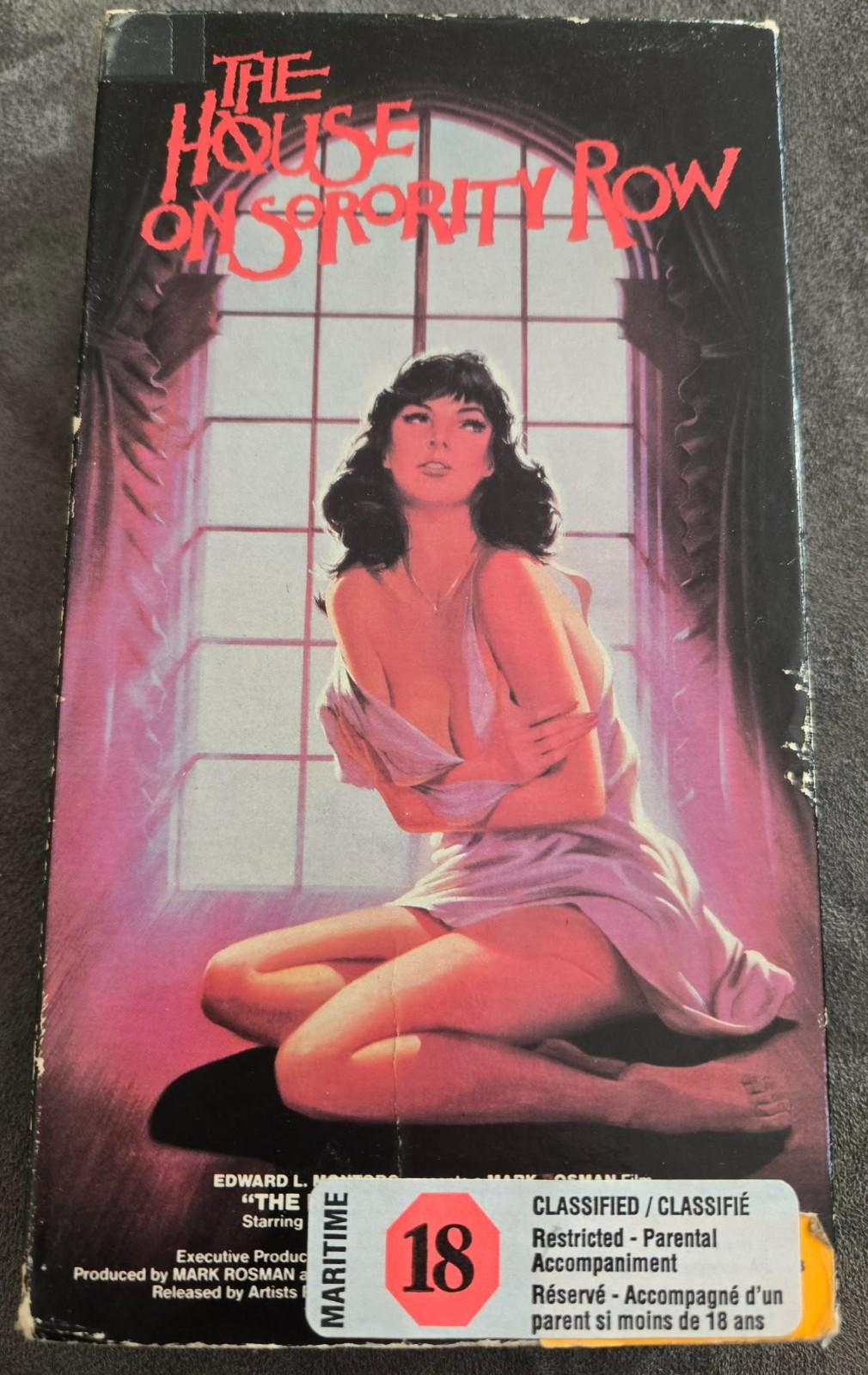 The House On Sorority Row VHS tape Horror Slasher Cult Rare Nice Copy!