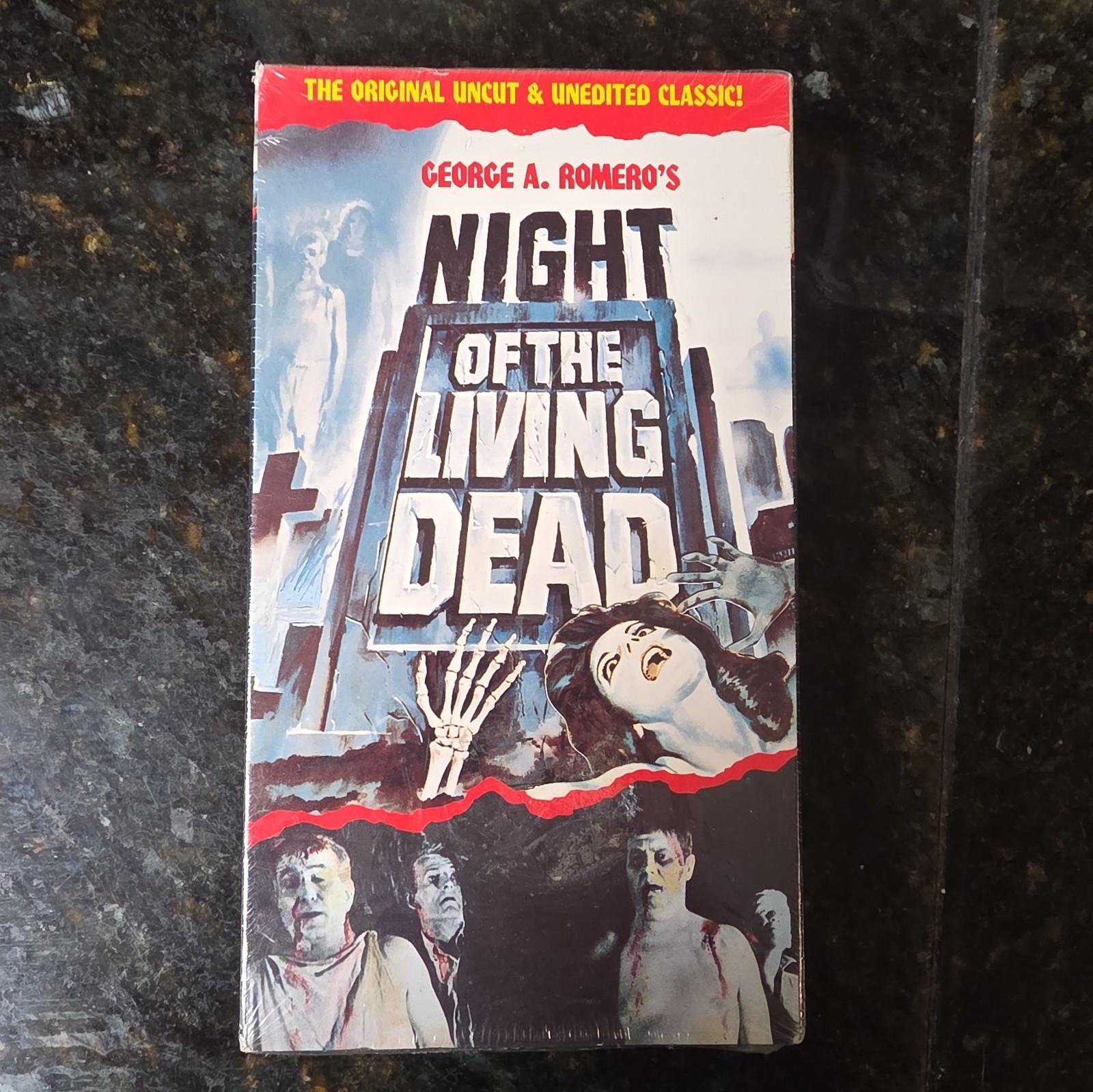 SEALED 1968 1990 Night of the Living Dead VHS UNCUT Horror Movie George Romero