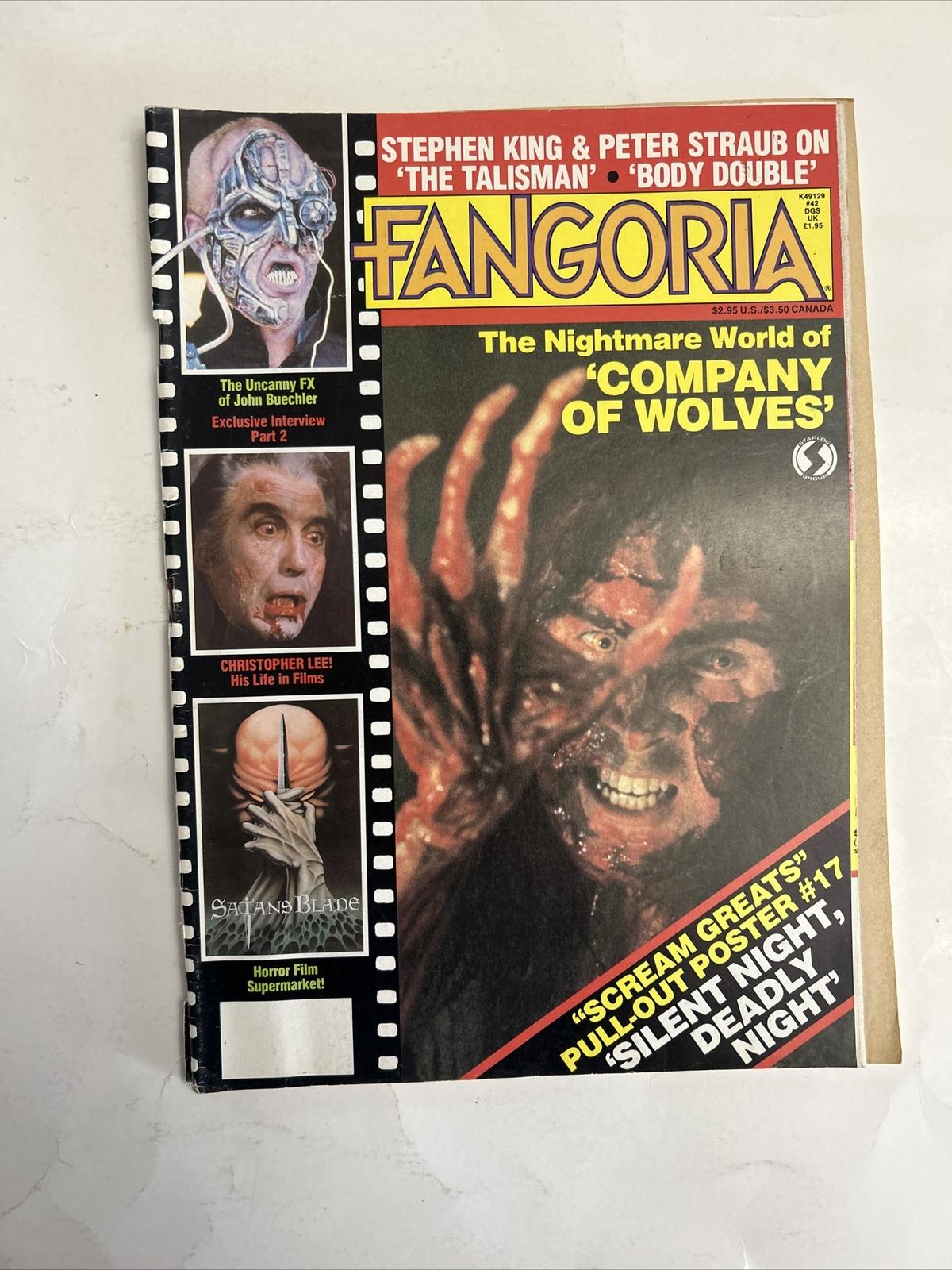 VINTAGE FANGORIA VOLUME 1 ISSUE 42 RARE OOP COMPANY OF WOLVES/ CHRISTOPHER LEE/