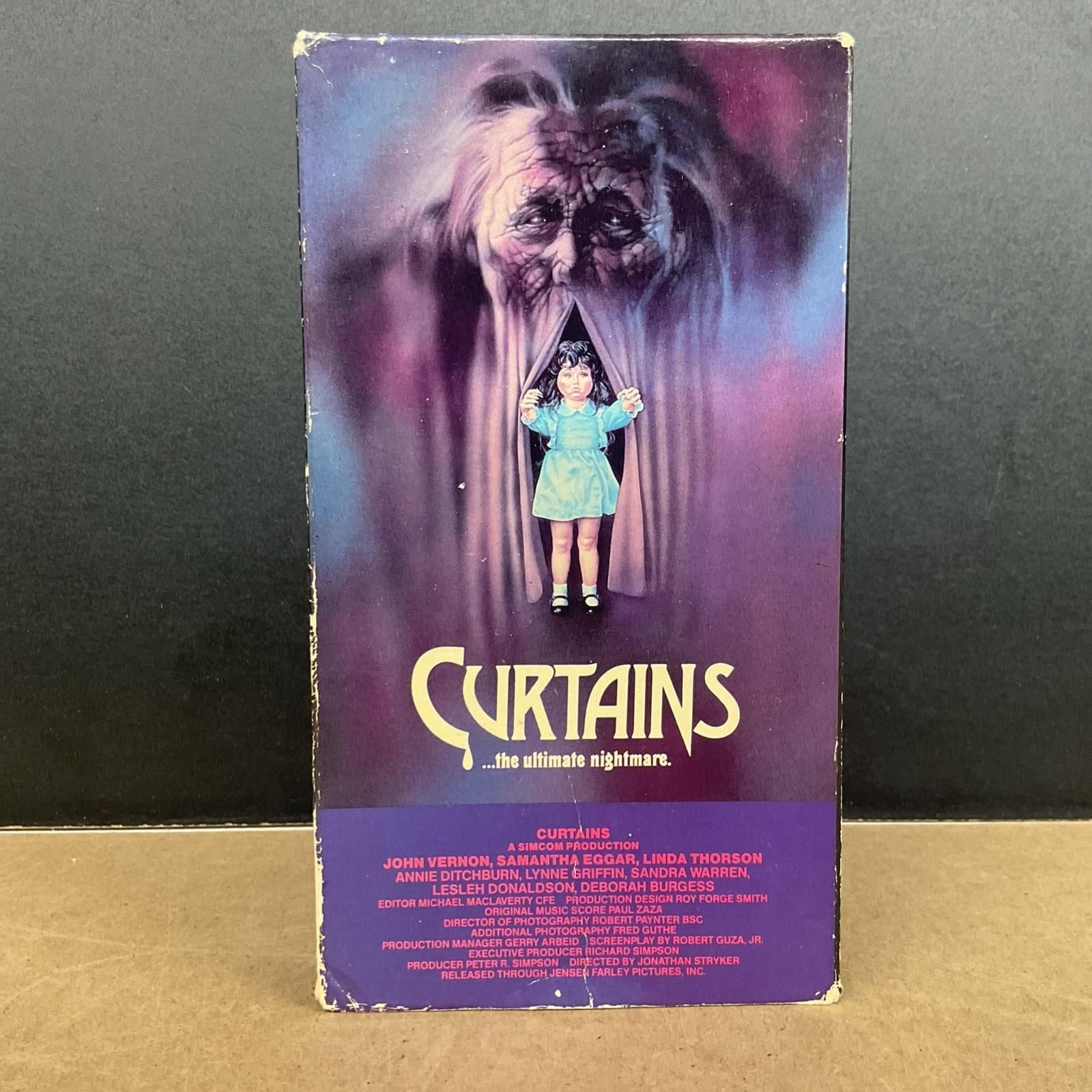 Curtains The Ultimate Nightmare Vintage 1983 Horror VHS Rare