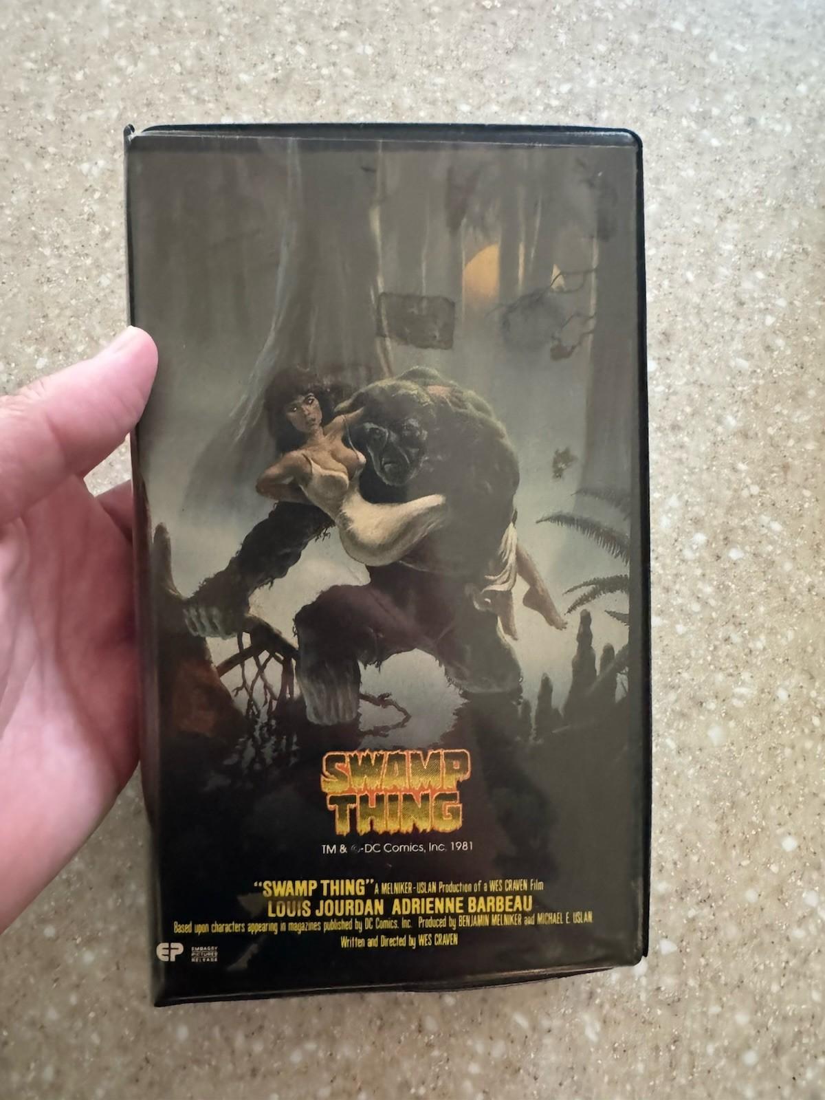 Swamp Thing VHS 1981 Original Embassy Clamshell Release Wes Craven Horror