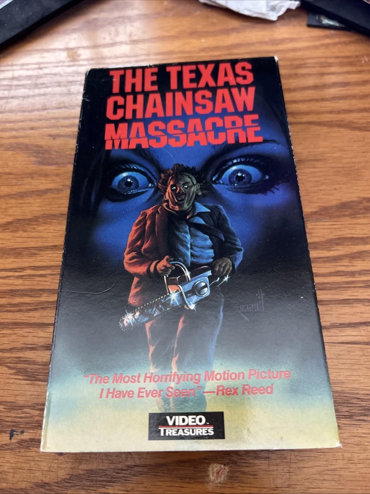 The Texas Chainsaw Massacre 1988 (VHS) Video Treasures 1974 Horror Rare HTF!