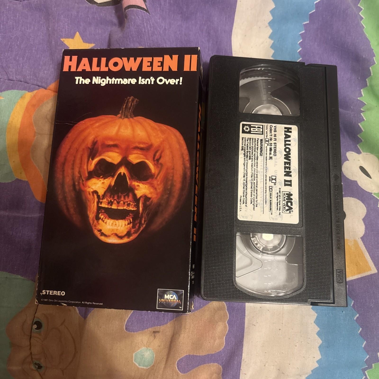 Halloween II 2 VHS Horror 1981 MCA John Carpenter Michael Myers Great Shape