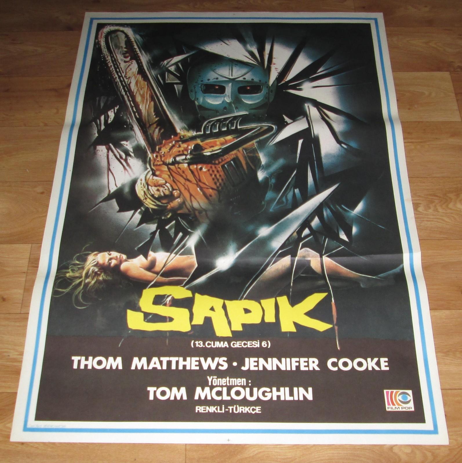 JASON LIVES Friday the 13th Part VI HORROR 1986 Original Turkish Movie Poster