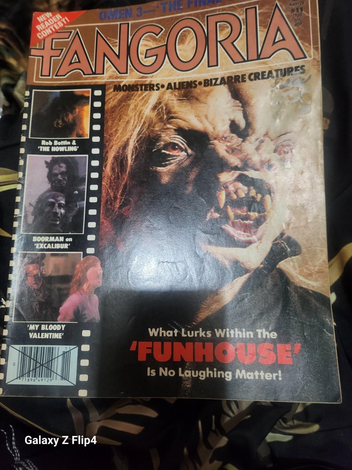 FANGORIA : ISSUE 11 : 1981 : FUNHOUSE/HOWLING/MY BLOODY VALENTINE : VG PHOTO'S