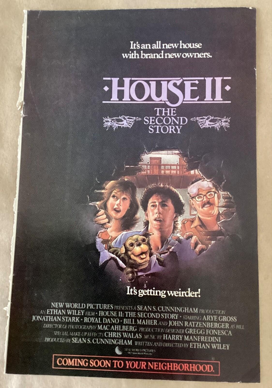 House II The Second Story 1985 movie print ad promo art vintage film horror 80s