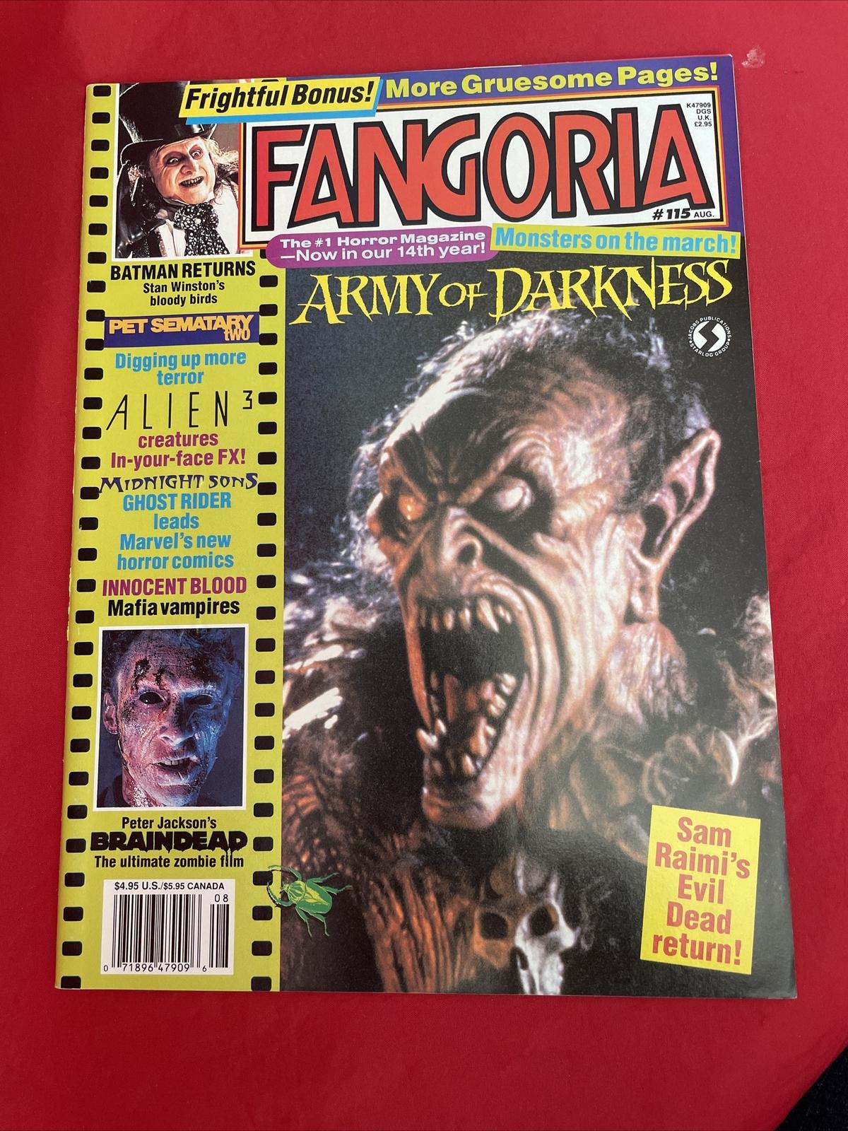 Fangoria #115 Army Of Darkness August 1992