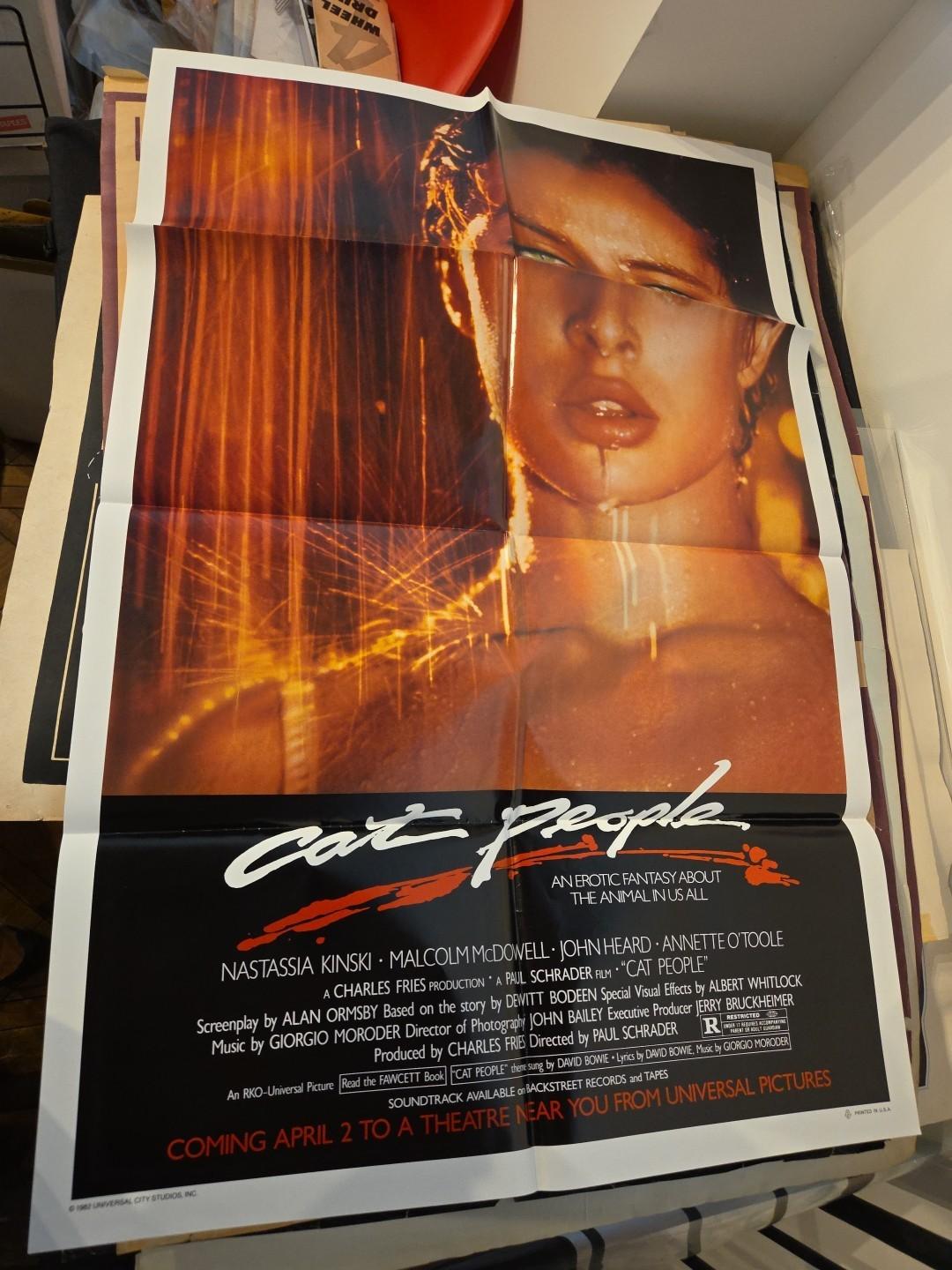 Cat People (1982) Original One Sheet Movie Poster 27x41 High Grade Kinski
