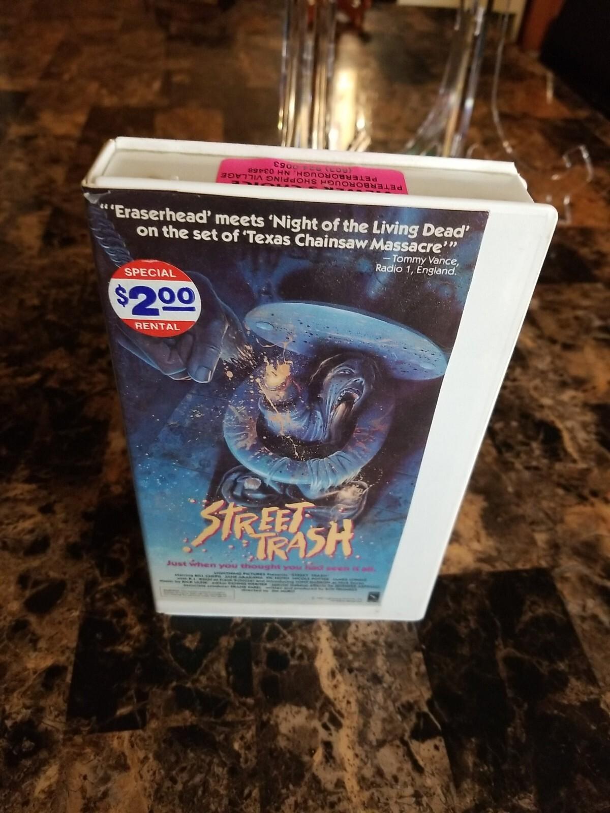 STREET TRASH Lightning VHS  CULT 80s Horror Gore Toxic Avenger Society Rare 💀