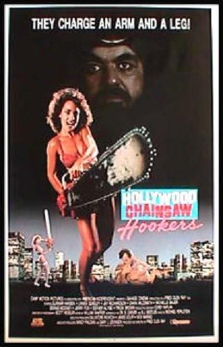 HOLLYWOOD CHAINSAW HOOKERS ORIGINAL RARE ROLLED UNUSED 27x41 MOVIE POSTER 1988