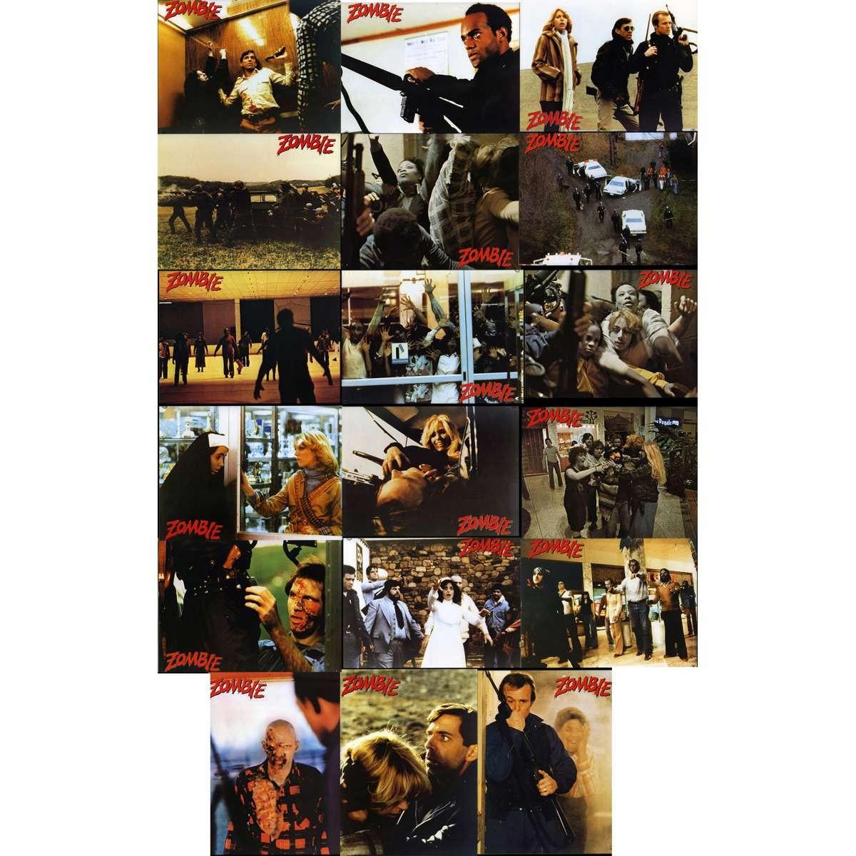 DAWN OF THE DEAD Rare Original Lobby Cards - 8x12 - 1979 - George A. Romero