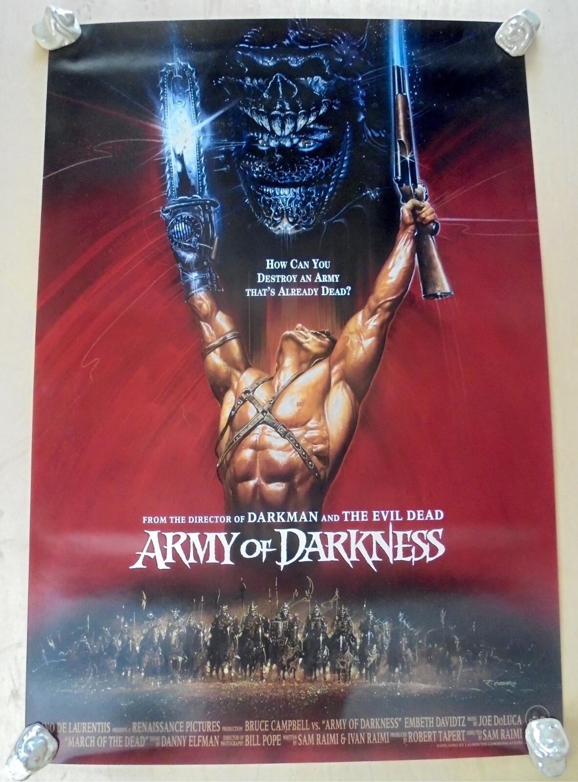 ARMY OF DARKNESS (1992) ORIGINAL INTL. MOVIE POSTER  -  ROLLED -  CASARO ARTWORK