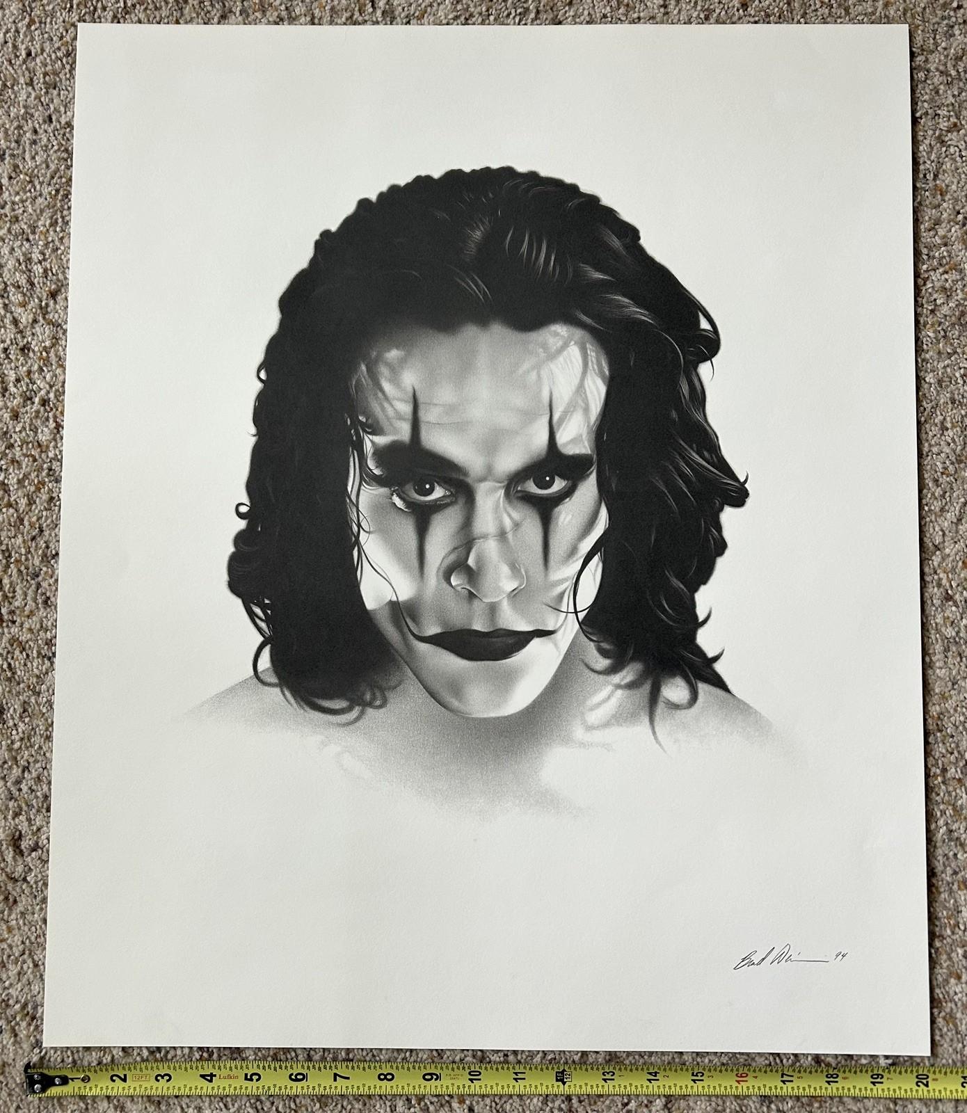 The Crow - Brandon Lee original - RARE poster. 1994 AWESOME 20x24