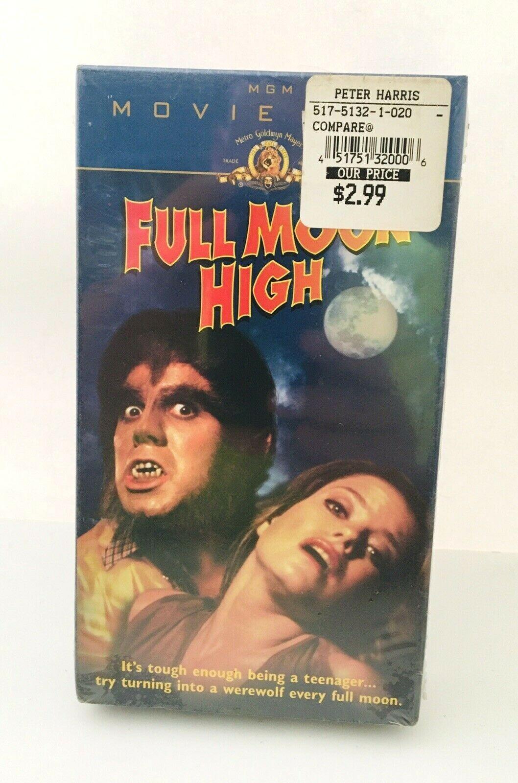 Full Moon High B Movie (VHS, 1980) MGM Movie Time- Adam Atkin, Roz Kelly ~ NEW 