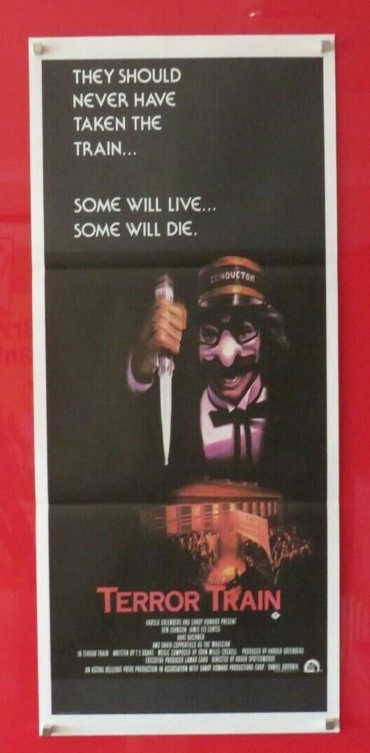 TERROR TRAIN ORIGINAL 1980 CINEMA DAYBILL FILM POSTER Jamie Lee Curtis HORROR