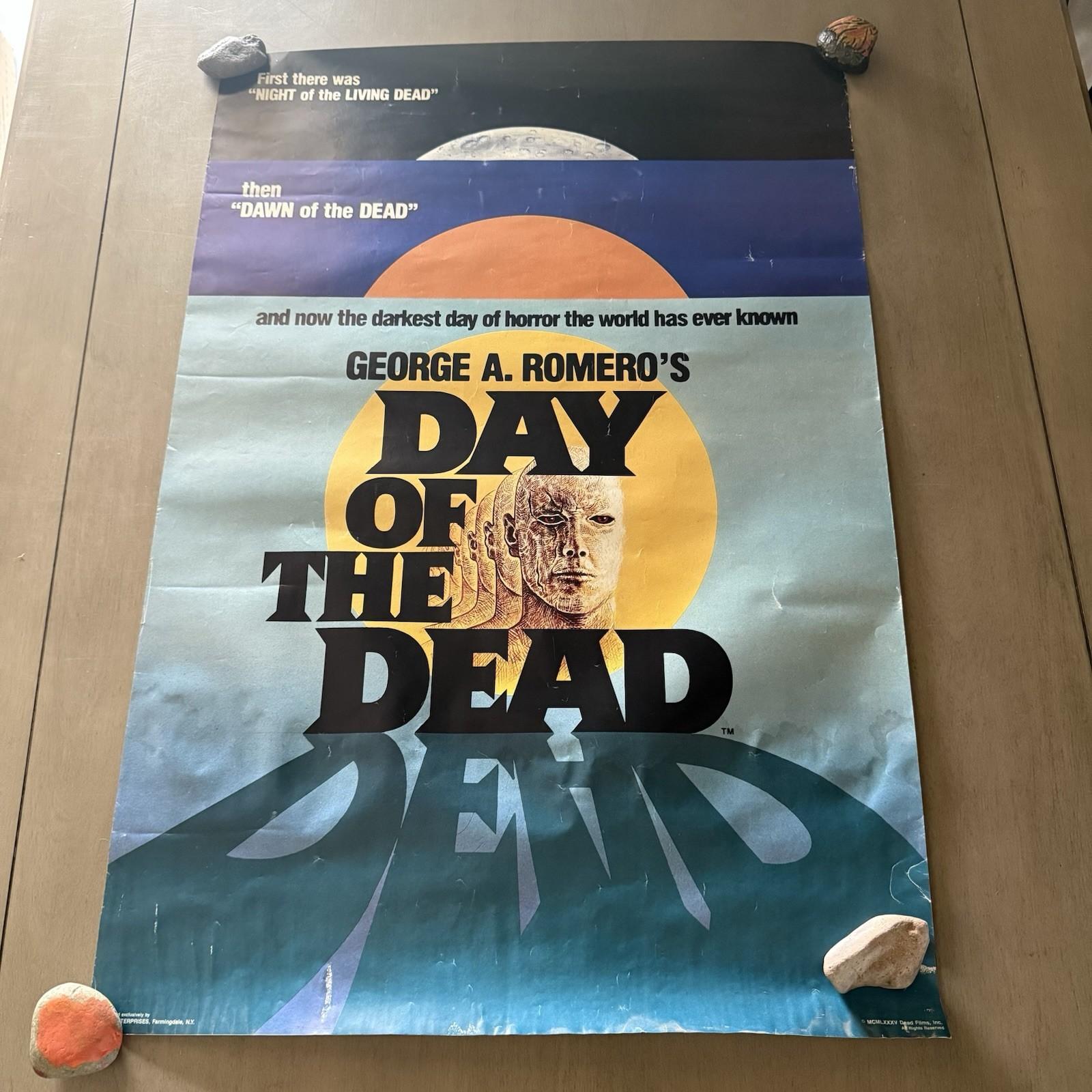 DAY OF THE DEAD 1985 ORIGINAL MOVIE POSTER 1SH ROLLED GEORGE ROMERO 32”x22”