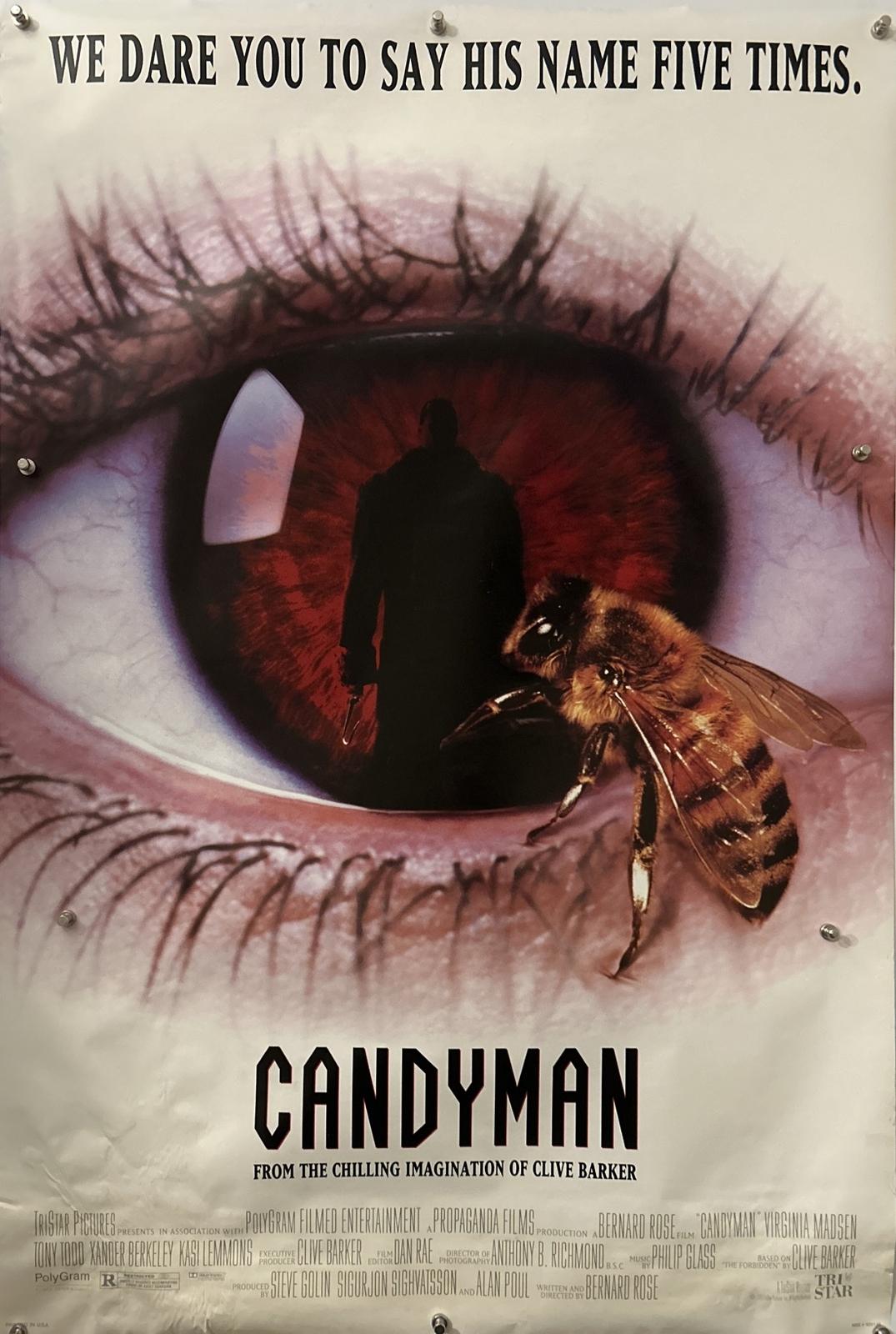 CANDYMAN Original One Sheet Movie Poster - 1992 - CLIVE BARKER