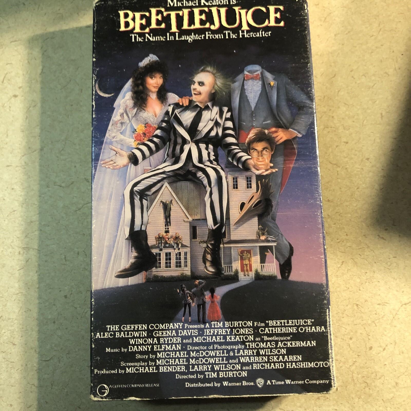 Beetlejuice 1988 VHS Rare Hard To Find Original Release Version WB