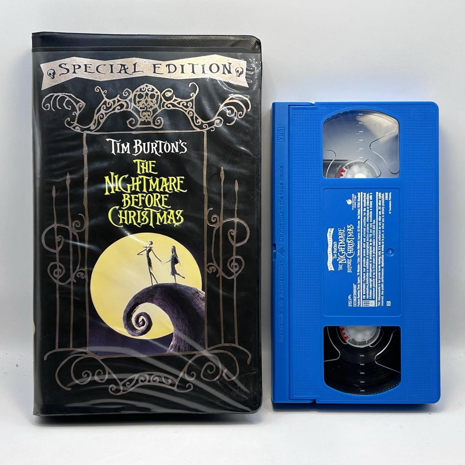 Nightmare Before Christmas VHS Video Tape Special Blue Clamshell Nearly New Rare