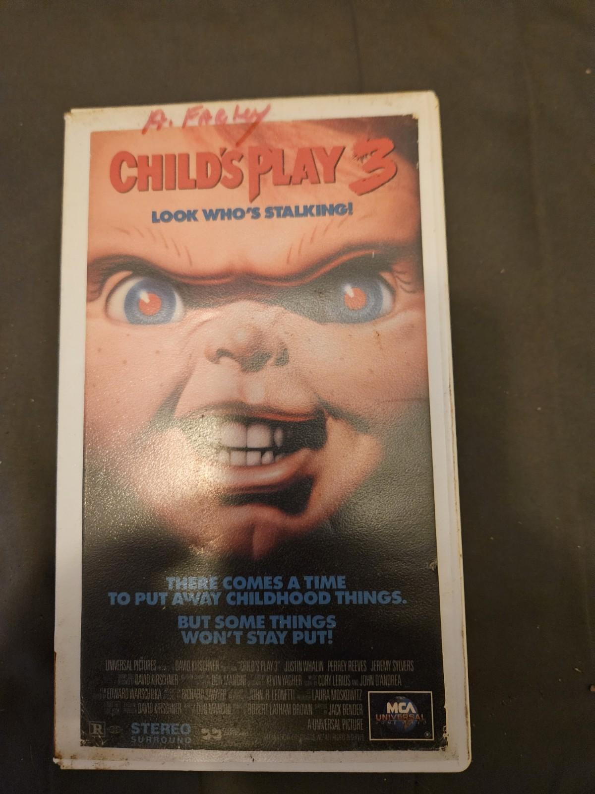 Rare Clamshell Childs Play 3 (VHS, 1992) Free Shipping 