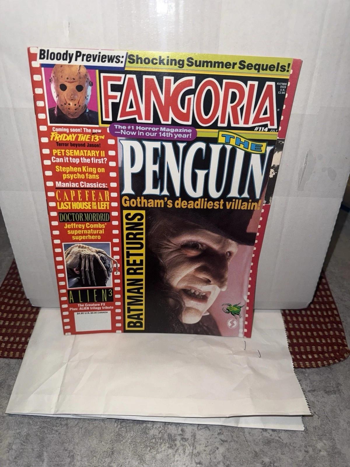 FANGORIA # 114 - Batman Returns/Alien 3/Pet Sematary 2 July 1992 HORROR