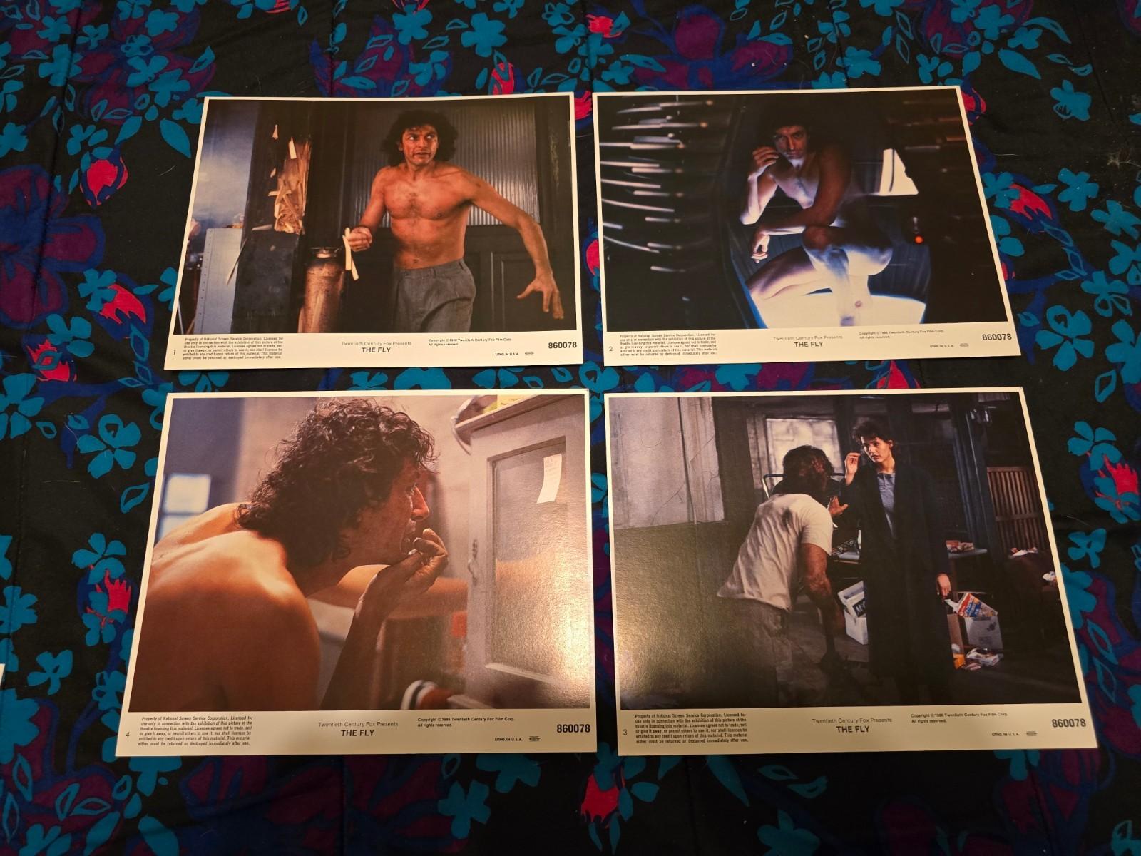 THE FLY - SET OF 8 ORIGINAL LOBBY CARDS - `1986 - CRONENBERG/BRUNDLEFLY