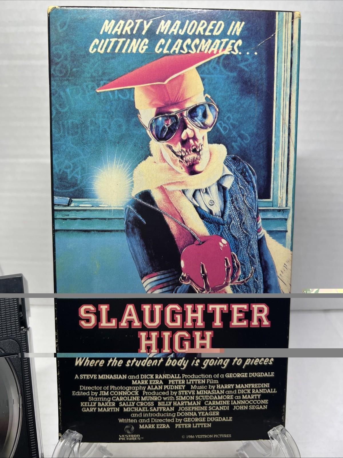 Rare VHS 🔥🔪Slaughter High🔪🔥 - Movie Video Tape