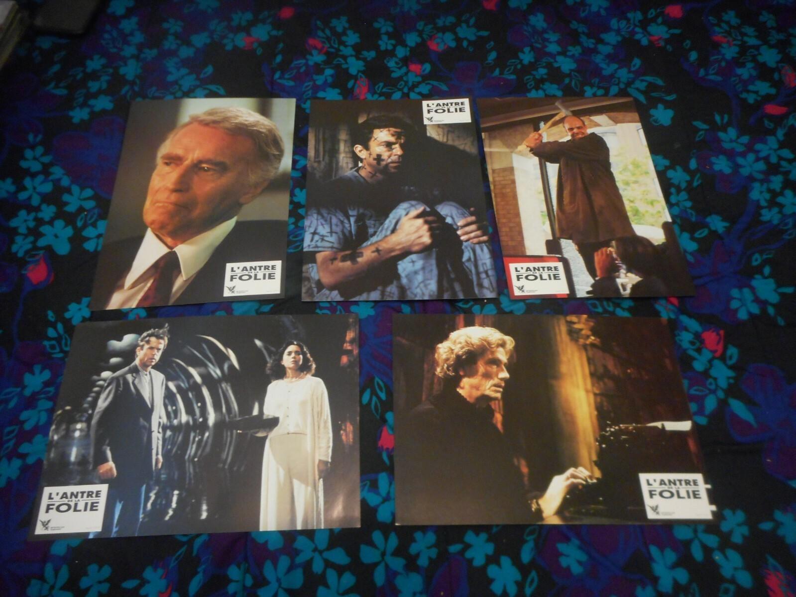 IN THE MOUTH OF MADNESS  - ORIGINAL SET OF 8 FRENCH LOBBY CARDS - JOHN CARPENTER