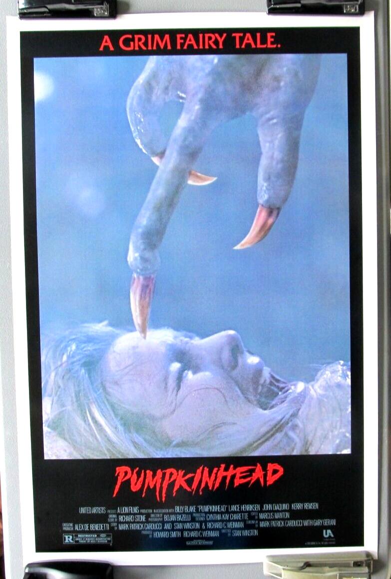 PUMPKINHEAD ORIGINAL ROLLED 27x41 MOVIE POSTER 1988 LANCE HENRIKSEN STAN WINSTON