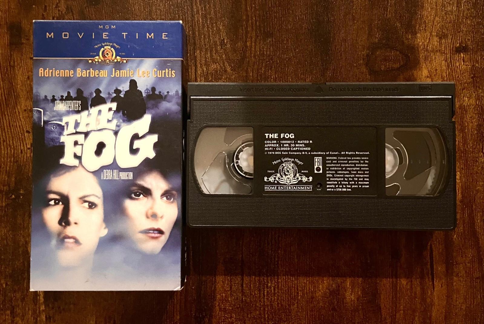 The Fog VHS tape horror John Carpenters movie Hollywood 1979-2000 rare