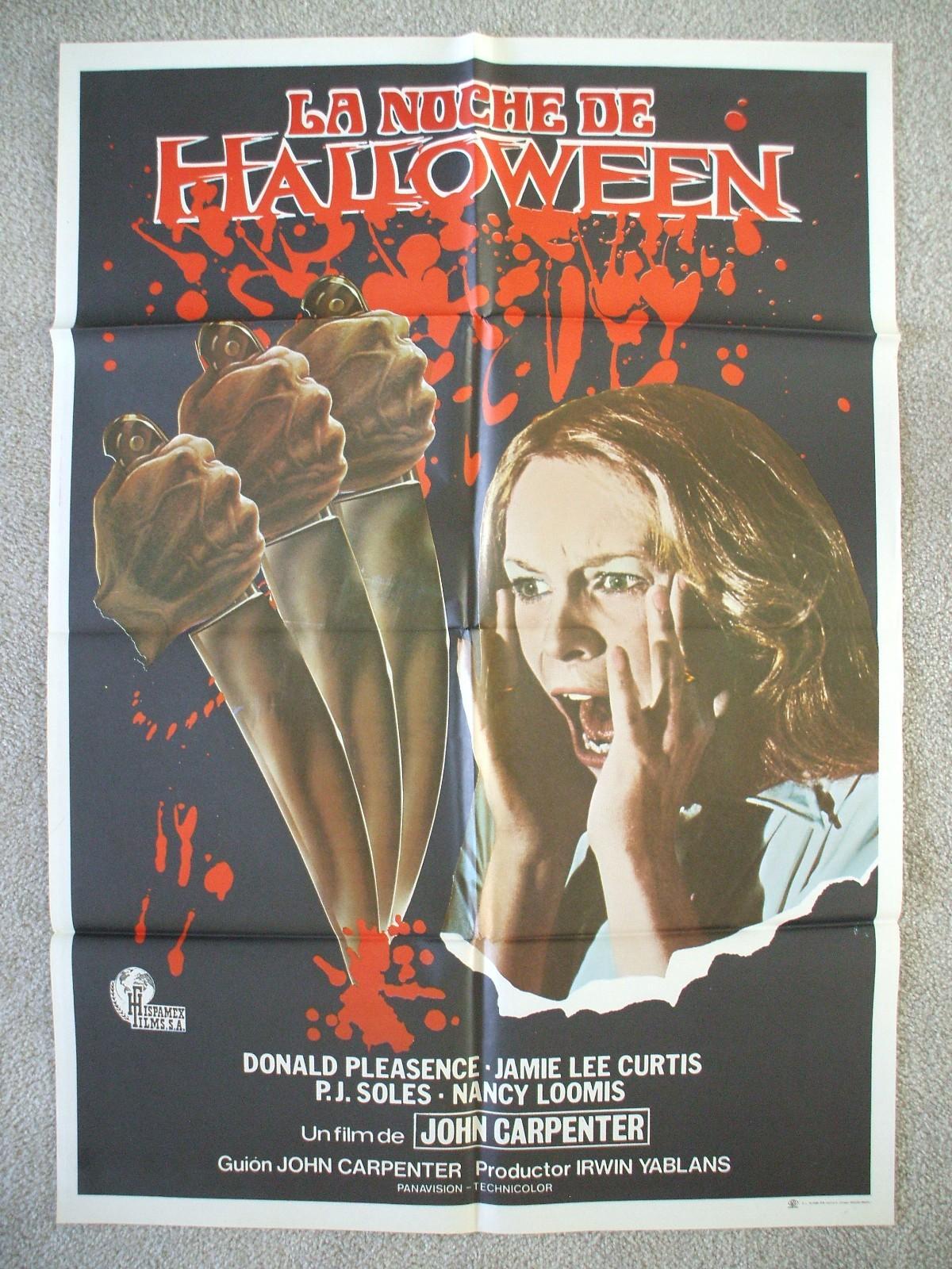HALLOWEEN * ORIGINAL MOVIE POSTER RARE SPAIN 1SH JOHN CARPENTER JAMIE LEE CURTIS