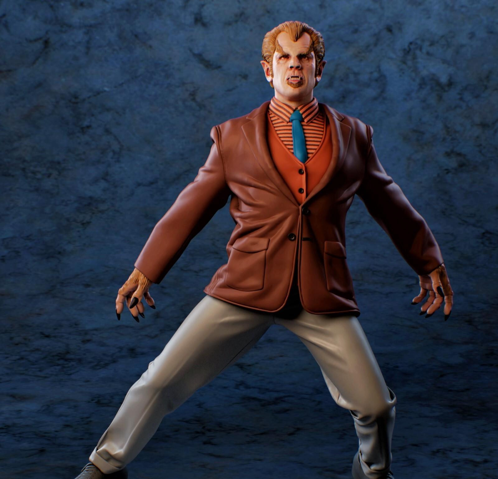 Werewolf of London 1/8 Scale 3d Resin Model Kit (about 8+ inches tall) Horror