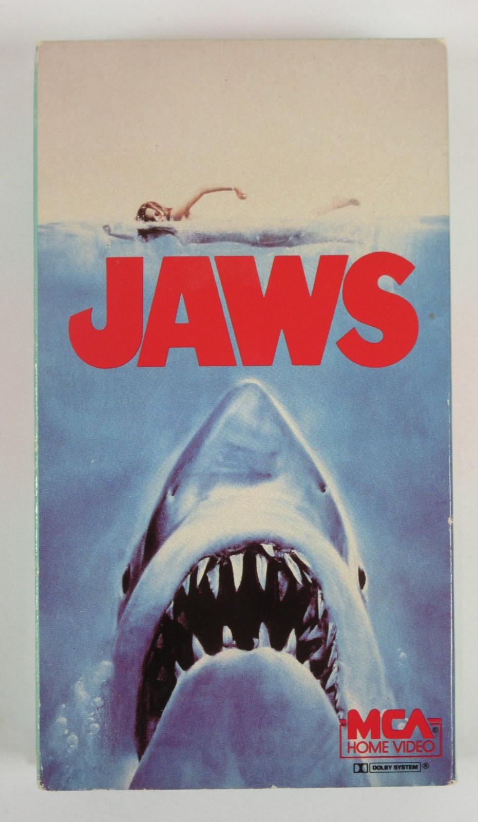 1983 RARE VHS TAPE "JAWS" (1975) Spielberg MCA Home Video Roy Scheider EARLY ED